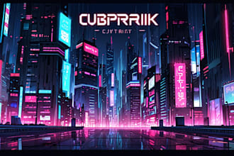 design a sci fi and cyberpunk futuristic city art