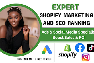 do advance shopify seo to boost shopify sales and google rankings, ads setup