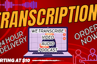 transcribe video and audio presentations