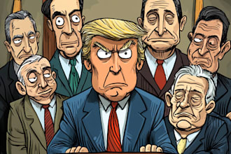draw a political themed cartoon for you