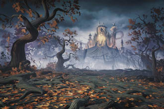 draw fantasy landscape or environment art