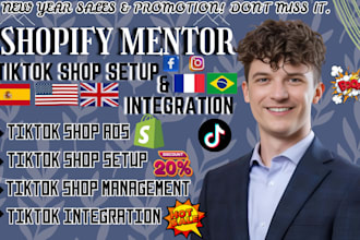 be your shopify marketing coach dropshipping mentor tiktok integrate tiktok ads