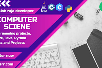 do urgent computer science c, cpp, java, java script and python projects