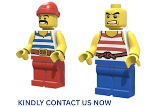 create custom 3d lego models, minifigures, technic cars, bikes, PDF instruction