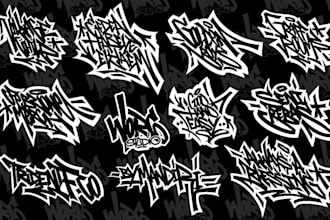 do cool tagging, graffiti design