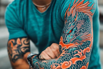 do unique custom tattoo design, tattoo sleeve for you