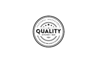 make artwork famous quality kitchen bar logo