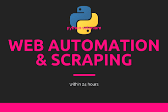 do web automation with python selenium within 24 hours