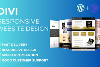 design a modern wordpress divi website using divi theme