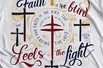 create custom christian t shirt design