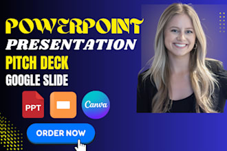 design or redesign powerpoint presentation, google slide, pitch deck