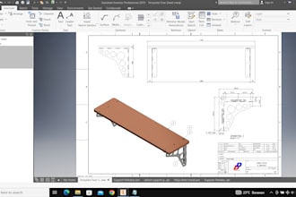 design sheet metal 3d and 2d for manufacture