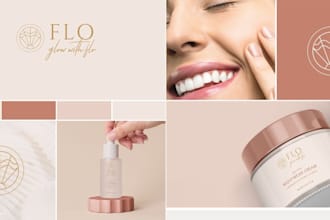 design beauty, eyelash, makeup and cosmetic and skincare logo