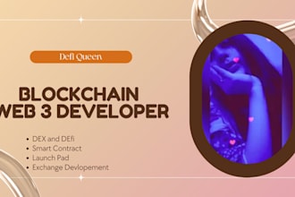 develop crypto exchange, smart contracts, and functional dapp