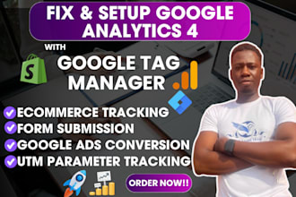 audit or fix google analytics tag manager ga4 GTM ecommerce conversion tracking