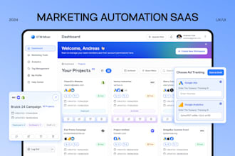 develop saas software with ai to perform any task for marketing automation