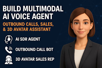 build multimodal ai voice agent outbound calls sdr agent 3d avatar assistant rep