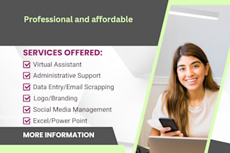 be your virtual assistant for all administrative needs