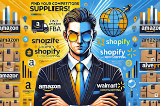 find competitor suppliers for amazon fba walmart shopify china sourcing