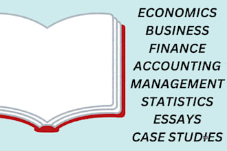 do economics, finance ,business project management and accounting tasks