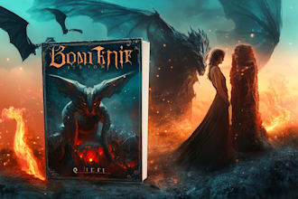 do fantasy book cover design, romance, poetry, book cover illustration cover art