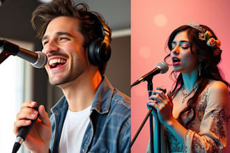 vocalist harmonies male and female duet singer for your hip hop, rnb, pop song