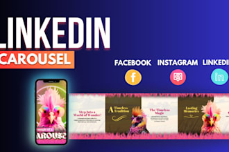 design engaging canva carousels for instagram, linkedin, or facebook