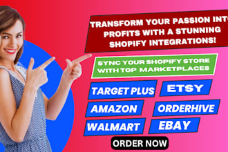 integrate shopify store with target plus amazon walmart orderhive esty ebay
