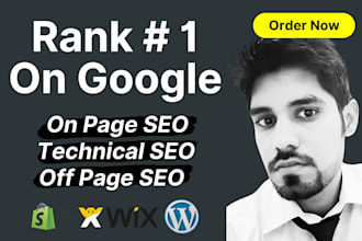 wordpress wix shopify squarespace website seo optimization service top ranking