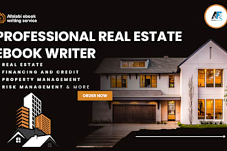 write your real estate, finance, business ebook, online course and kindle book