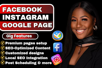 create a premium business page, google business page, facebook page