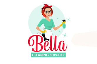 design awesome bella cleaning company logo