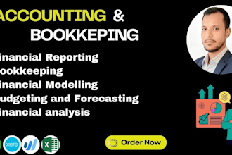 do accounting and bookkeeping in excel, quickbooks, xero and wave