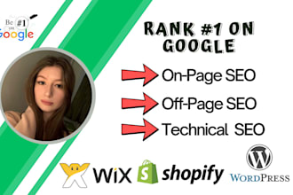 shopify squarespace wix seo expert for 1st page ranking website optimization