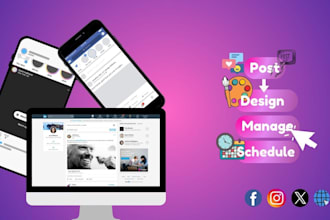 manage design and schedule your social media posts