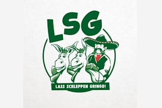 design comic style masculine company logo