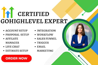setup gohighlevel proposal estimate live chat affiliate manager white label