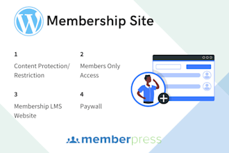 build subscription website membership community website community lms website