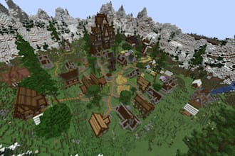 professionally build minecraft spawn,castle,house in creative or survival