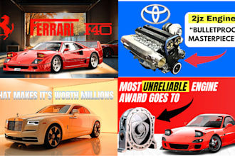 do best custom youtube thumbnail for car review, automotive related