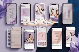 create instagram templates for your cosmetics store