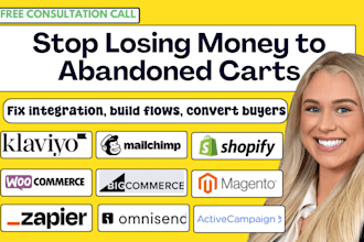 send bulk klaviyo mailchimp emails campaign automation flows copywriting design
