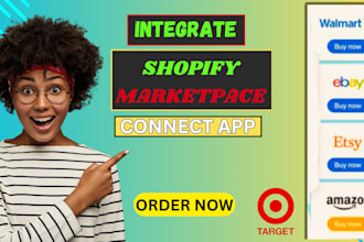 integrate shopify with target plus etsy amazon depop ebay lulu direct e junkie