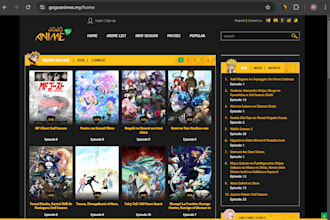 create your automatic anime streaming website like  gogoanime