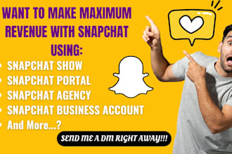 create and approve a snapchat show, snapchat business, agency, and portal