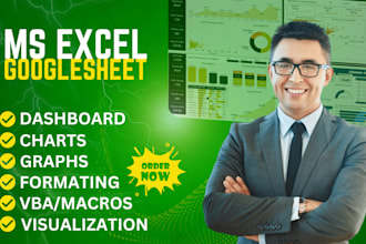 design excel and google sheet dashboards including vba and macro