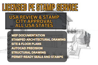 do architectural mep stamp, review texas pe stamp, USA license engineer stamp