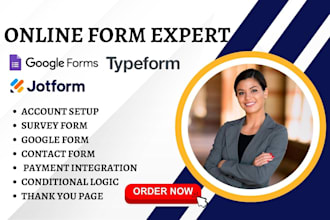 create google form contact form survey typeform logic jotform payment integratio