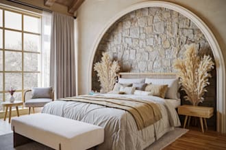 create bedroom interior design and realistic 3d renderings