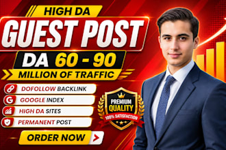 do SEO guest post backlinks on high da premium sites, premium guest posting